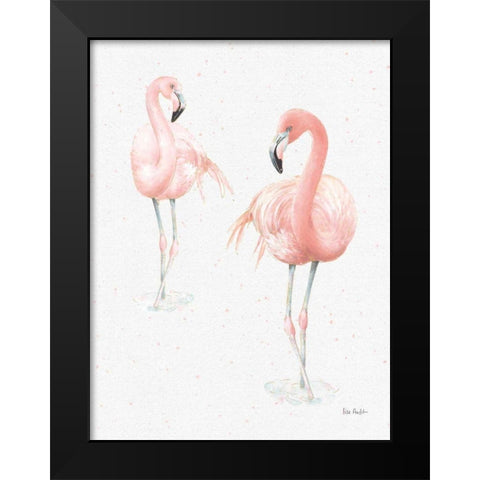 Gracefully Pink XI Light Reversed Black Modern Wood Framed Art Print by Audit, Lisa