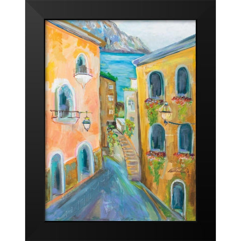 Positano I Black Modern Wood Framed Art Print by Vertentes, Jeanette