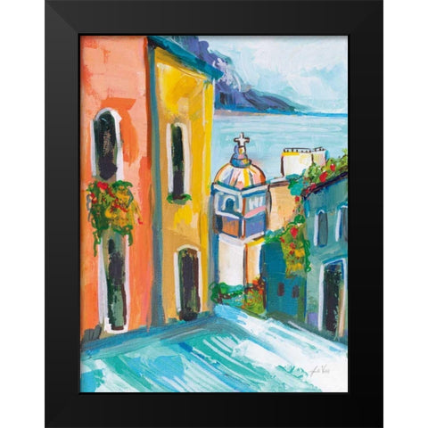 Positano III Black Modern Wood Framed Art Print by Vertentes, Jeanette