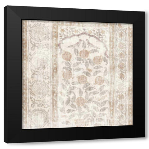 Animal Textile I Black Modern Wood Framed Art Print with Double Matting by Wild Apple Portfolio