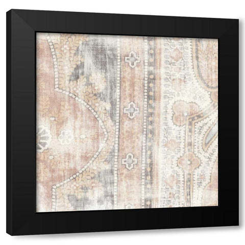 Antique Cloth I Black Modern Wood Framed Art Print with Double Matting by Wild Apple Portfolio