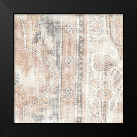 Antique Cloth I Black Modern Wood Framed Art Print by Wild Apple Portfolio