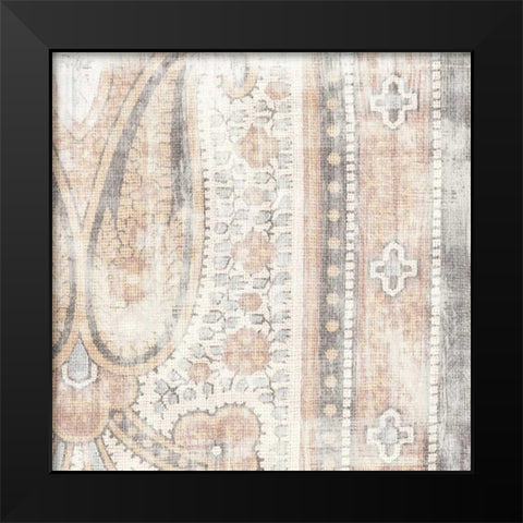 Antique Cloth II Black Modern Wood Framed Art Print by Wild Apple Portfolio