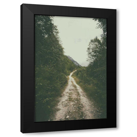 The Path We Followed Black Modern Wood Framed Art Print with Double Matting by Aledanda