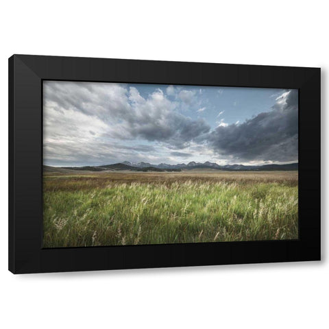 Sawtooth Mountains Idaho Black Modern Wood Framed Art Print with Double Matting by Majchrowicz, Alan
