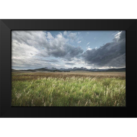 Sawtooth Mountains Idaho Black Modern Wood Framed Art Print by Majchrowicz, Alan
