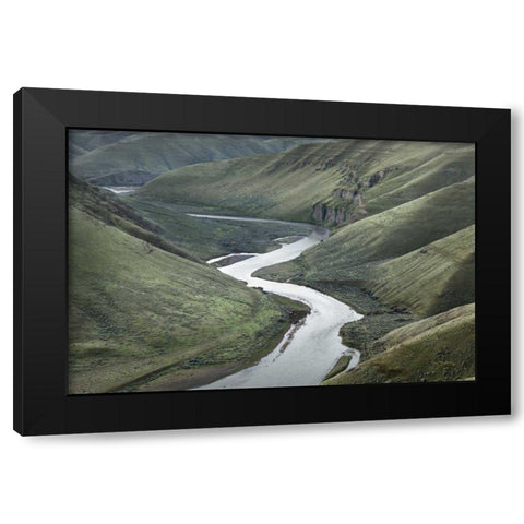 John Day River Oregon I Black Modern Wood Framed Art Print with Double Matting by Majchrowicz, Alan