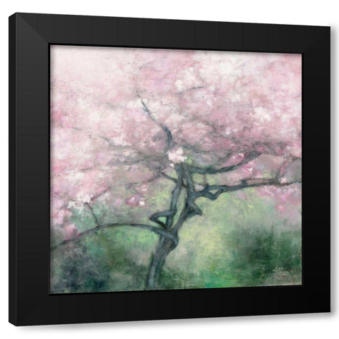 Blooming Apple Tree Black Modern Wood Framed Art Print by Purinton, Julia