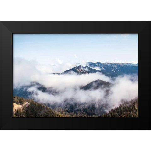 Hurricane Ridge II Black Modern Wood Framed Art Print by Marshall, Laura