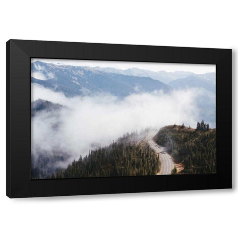 Hurricane Ridge III Black Modern Wood Framed Art Print by Marshall, Laura