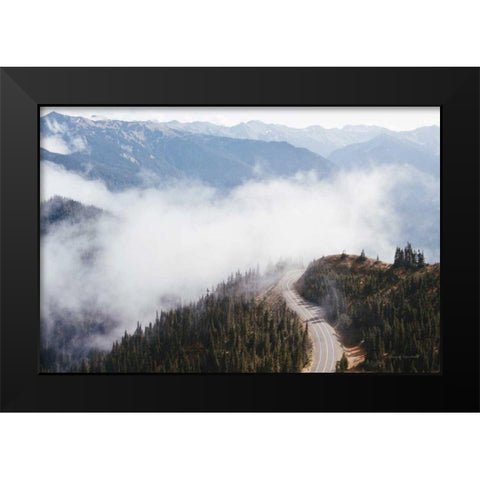 Hurricane Ridge III Black Modern Wood Framed Art Print by Marshall, Laura