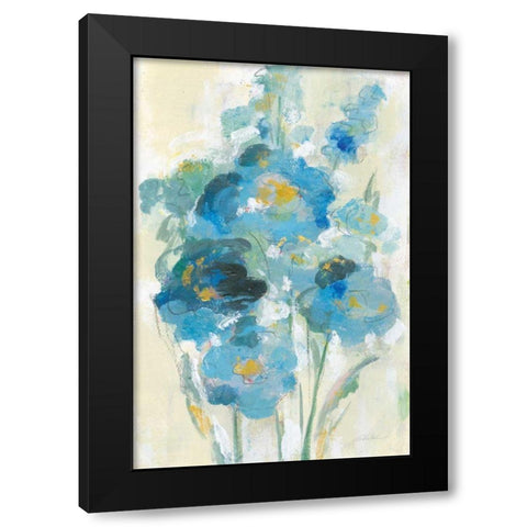 Loose Bouquet I Black Modern Wood Framed Art Print with Double Matting by Vassileva, Silvia