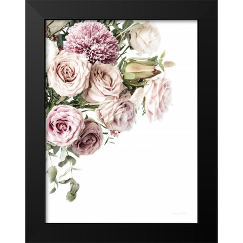 Pastel Bouquet Black Modern Wood Framed Art Print by Catterall, Elise
