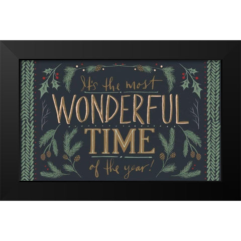 Wonderful Time V Black Modern Wood Framed Art Print by Tavoletti, Anne
