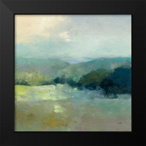 Misty Valley Black Modern Wood Framed Art Print by Purinton, Julia