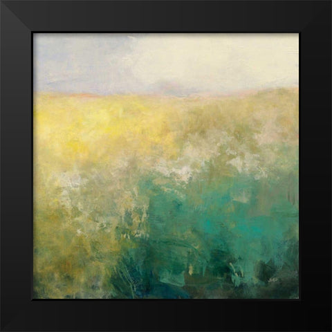 Meadow Abstract Black Modern Wood Framed Art Print by Purinton, Julia