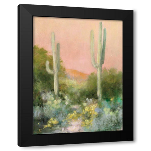 Sunrise Desert I Black Modern Wood Framed Art Print with Double Matting by Purinton, Julia