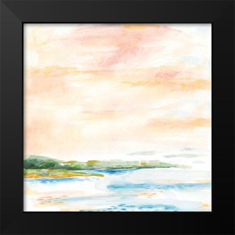 Morning Bay Black Modern Wood Framed Art Print by Schlabach, Sue