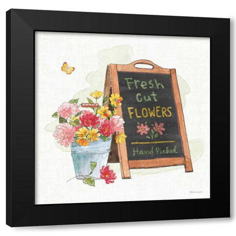 Furry Pals VI Black Modern Wood Framed Art Print by Grove, Beth
