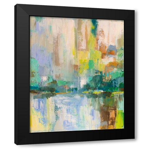 Reflecton I Black Modern Wood Framed Art Print with Double Matting by Vertentes, Jeanette