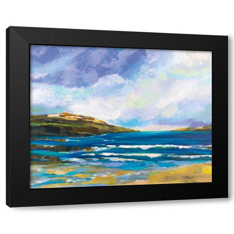 Two Islands Black Modern Wood Framed Art Print by Vertentes, Jeanette