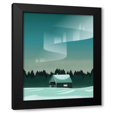 Finland I No Words Black Modern Wood Framed Art Print with Double Matting by Escalante, Omar