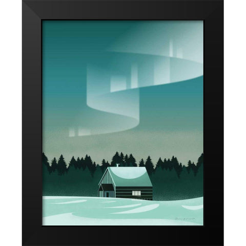 Finland I No Words Black Modern Wood Framed Art Print by Escalante, Omar