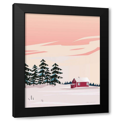 Finland II No Words Black Modern Wood Framed Art Print with Double Matting by Escalante, Omar
