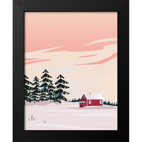 Finland II No Words Black Modern Wood Framed Art Print by Escalante, Omar