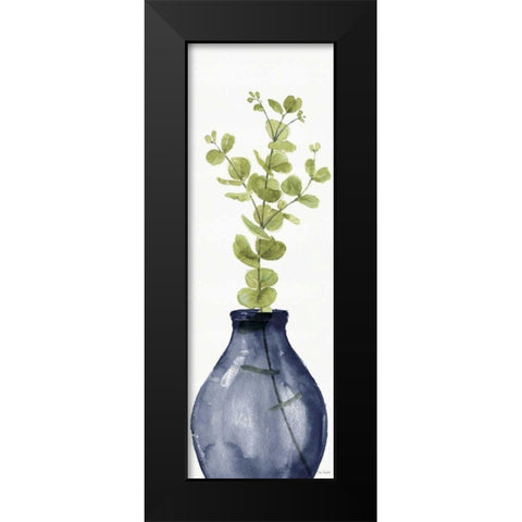 Mixed Greenery II Navy Black Modern Wood Framed Art Print by Audit, Lisa