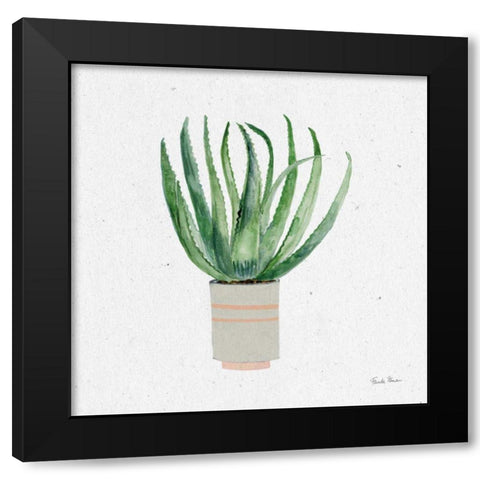 Home Garden I Black Modern Wood Framed Art Print by Zaman, Farida