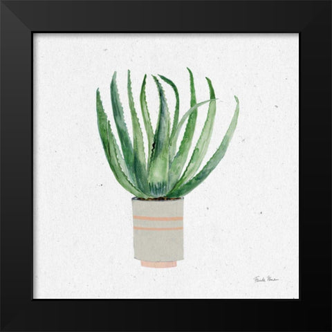 Home Garden I Black Modern Wood Framed Art Print by Zaman, Farida
