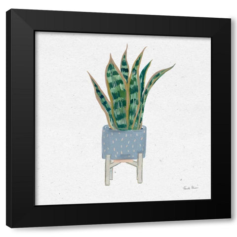 Home Garden II Black Modern Wood Framed Art Print by Zaman, Farida