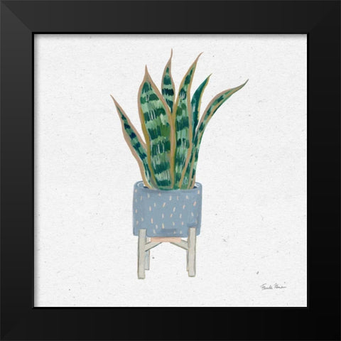 Home Garden II Black Modern Wood Framed Art Print by Zaman, Farida