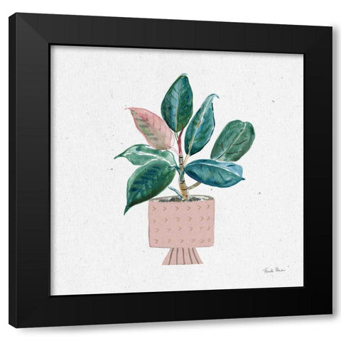 Home Garden IV Black Modern Wood Framed Art Print with Double Matting by Zaman, Farida