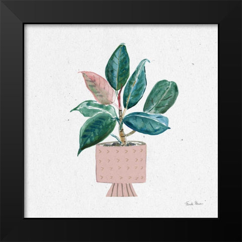Home Garden IV Black Modern Wood Framed Art Print by Zaman, Farida