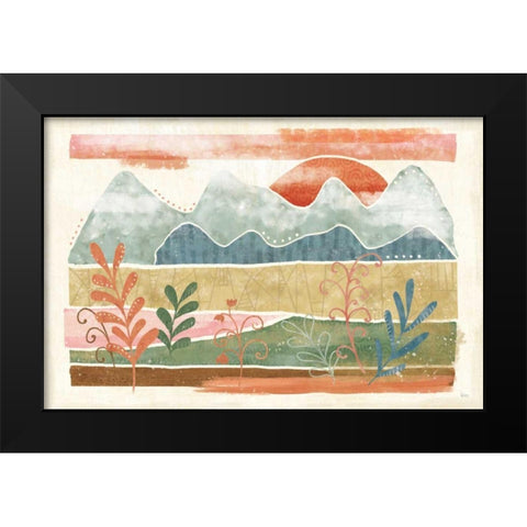 Vista I Black Modern Wood Framed Art Print by Charron, Veronique