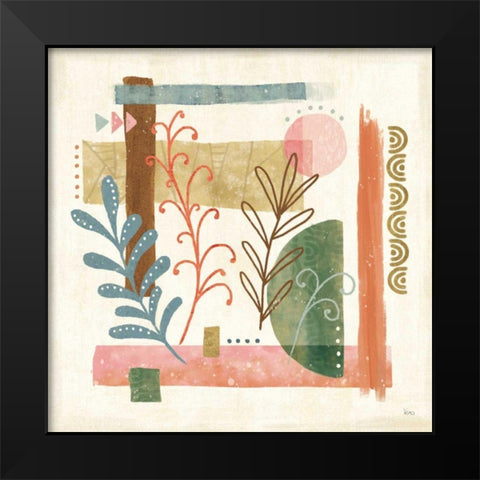 Vista IV Black Modern Wood Framed Art Print by Charron, Veronique