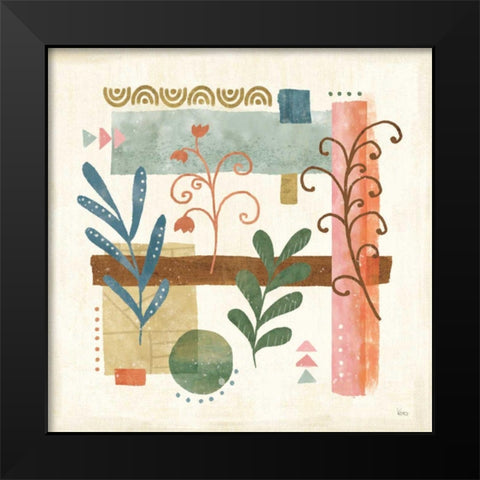 Vista V Black Modern Wood Framed Art Print by Charron, Veronique