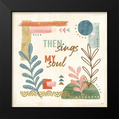 Vista VII Black Modern Wood Framed Art Print by Charron, Veronique