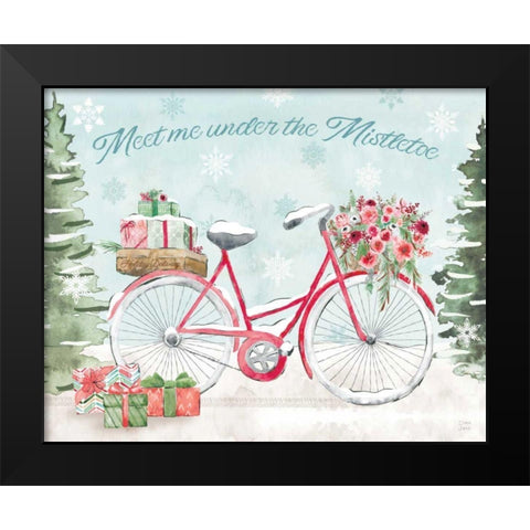 Holiday Ride II Black Modern Wood Framed Art Print by June, Dina