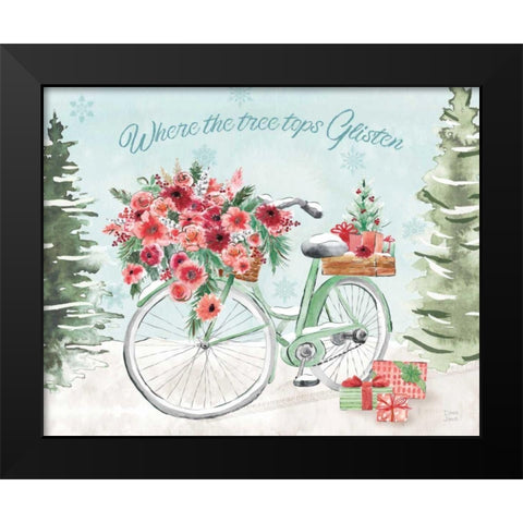 Holiday Ride III Black Modern Wood Framed Art Print by June, Dina