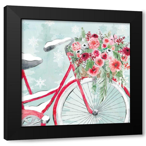 Holiday Ride V Black Modern Wood Framed Art Print by June, Dina