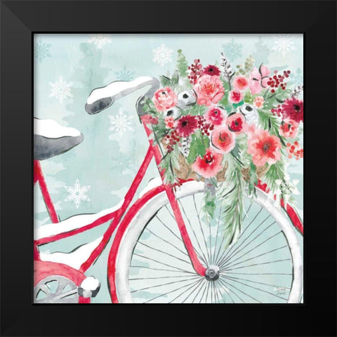Holiday Ride V Black Modern Wood Framed Art Print by June, Dina