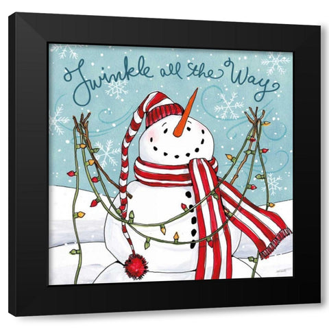 Snowplace Like Home II Black Modern Wood Framed Art Print with Double Matting by Tavoletti, Anne