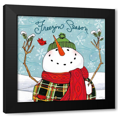 Snowplace Like Home III Black Modern Wood Framed Art Print with Double Matting by Tavoletti, Anne