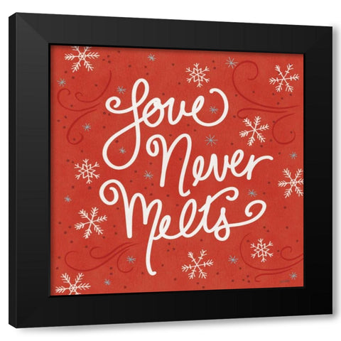 Snowplace Like Home VI Black Modern Wood Framed Art Print with Double Matting by Tavoletti, Anne