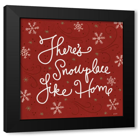 Snowplace Like Home IX Black Modern Wood Framed Art Print with Double Matting by Tavoletti, Anne