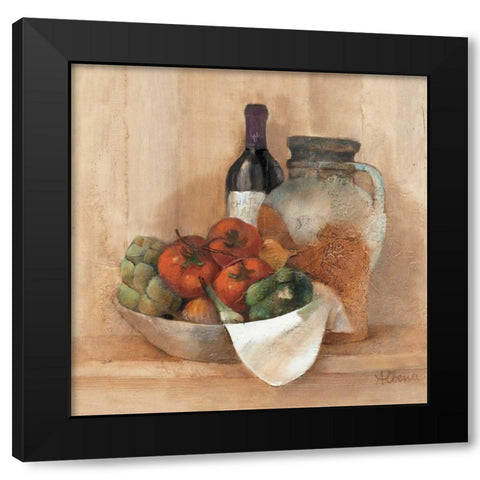 Tuscan Table III - WAG Black Modern Wood Framed Art Print by Hristova, Albena