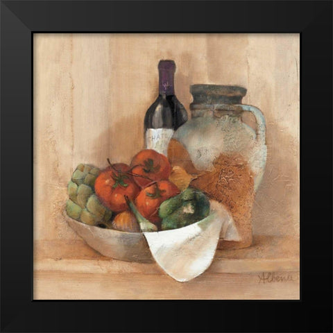 Tuscan Table III - WAG Black Modern Wood Framed Art Print by Hristova, Albena